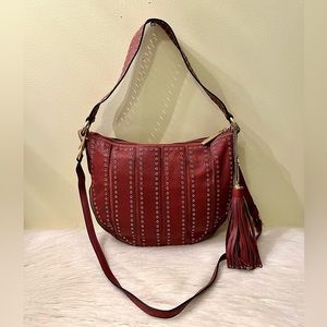 MICHAEL Michael Kors Red Studded Shoulder Bag